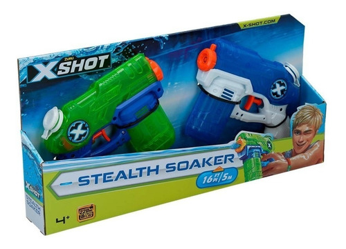 Imagen 8 de 10 de X-shot Stealth Soaker 2 Pistolas Agua Lanza 5m 01227 Bigshop