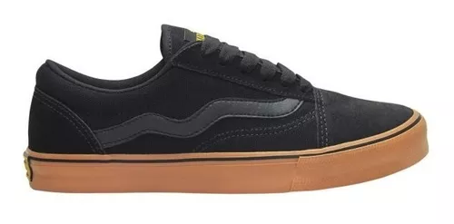 Tênis Mad Rats Old School Skate Preto Crepe