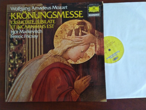 Vinilo Mozart Misa Coronacion Exultate Jubilate (Usado)