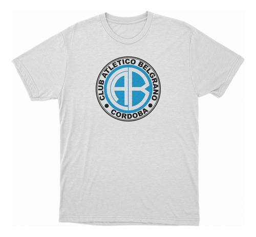 Remera Belgrano De Córdoba Escudo En El Pecho Blanca