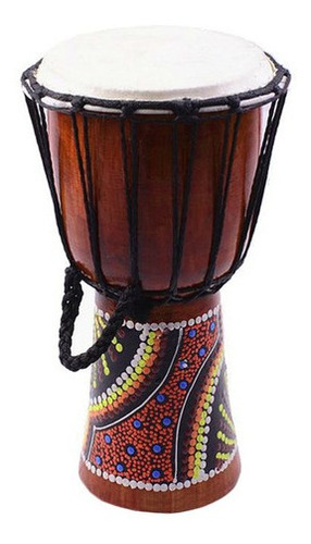 Djembe 50 Cm Colores Indú Viejo Músico - Envío Gratis