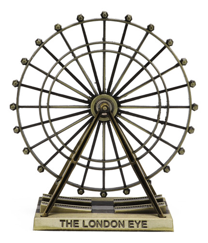 Esculturas De Noria Modelo London Eye Shape, Color Bronce Ve