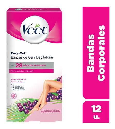 Veet Bandas Depilatorias De Cera Fría Corporal Piel Normal