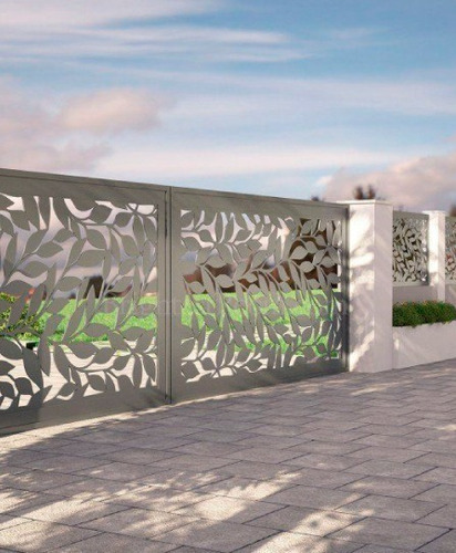 Panel Decorativo, Separador Metálico, Balcones Techo, Diseño P5