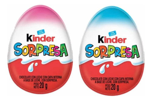 Huevo Chocolate Kinder Sorpresa Pack 24 Un.