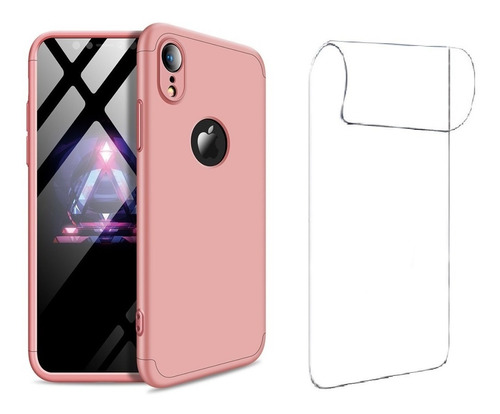 Carcasa Para iPhone XR Antigolpes Gkk 360° + Lamina Hidrogel