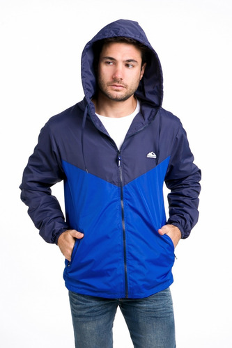 Rompevientos Hombre Campera Impermeable Capucha C.art 706