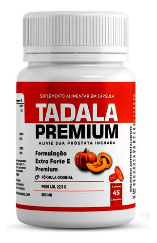 Tadala Premium 1 Frasco 60 Caps - Original Sem Sabor