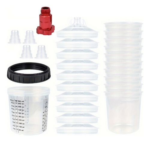 Copo De Tinta Descartável G3600ml Com Conector Pulverizador