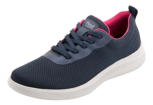 Tenis Flexi Mujer Casual De Malla 104906 Azul Marino Origin~