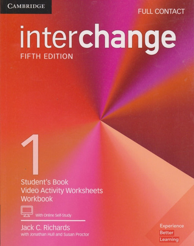 Interchange 1 Full Contact, De Jack C. Richard., Vol. 1. Editorial Cambridge University Press, Tapa Blanda En Inglés, 2017