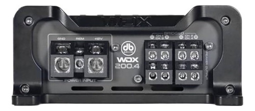 Amplificador Db Drive Wdx200.4 Clase 200w Rms A 4 Ohms 4ch Negro