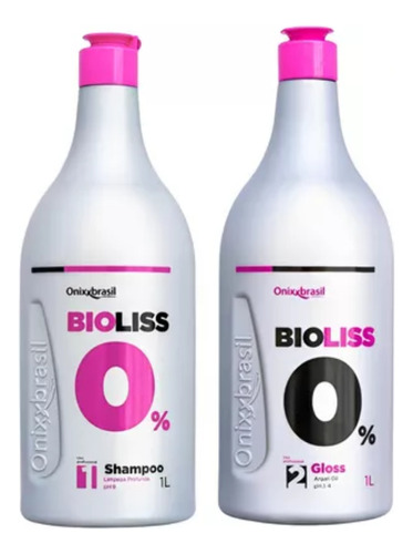 Kit Progressiva Bioliss Onixx Brasil 1lt Sem Formol Alisante