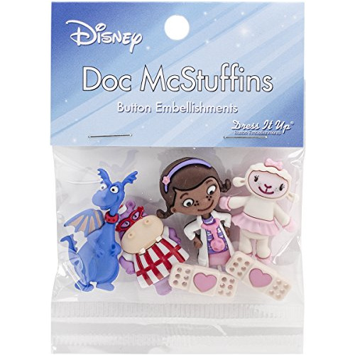 Adornos Botones Disney, Doc Mcstuffins