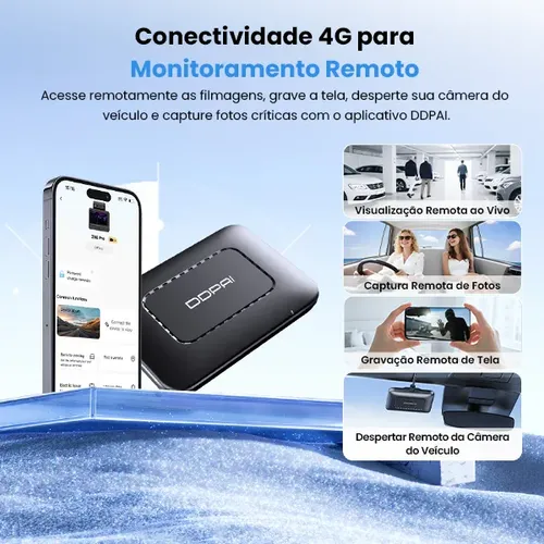 Ddpai Z90 Master Câmera Veicular 4k Imx678 Visão Noturna