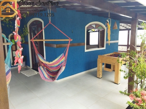 Imagem 6 de 21 de Casa 4/4 Sendo 2 Suítes, Varanda, Aldeias De Jacuípe - Barra Do Jacuípe - Ca01163 - 70537018