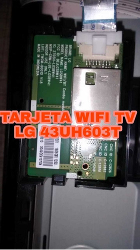 Tarjeta Wifi Tv LG 43uh603t 