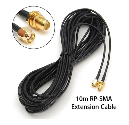 Cable Rp Sma De Extensión De Antena Router Wifi - 9 Mtrs
