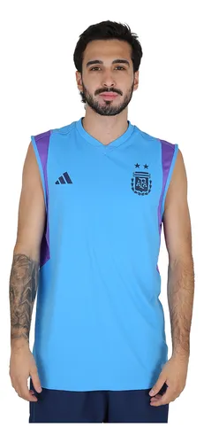 Camiseta adidas Messi Argentina 2022 2023 blanca azul celeste