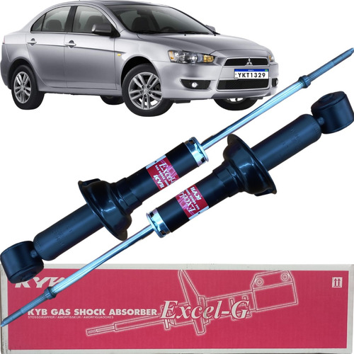 Par De Amortecedor Traseiro Kyb Excel-g Lancer 2012 A 2020