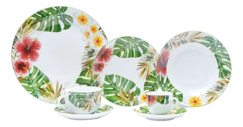 Aparelho Jantar, 30 unidades, té de porcelana superblanco Amazon Lior