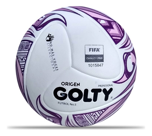 Balón Golty Futbol Profesional Thermotech Origen No.5-blanco