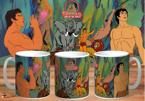 Taza Tarzan Lord Of The Jungle Filmation 1976 1979 Retro