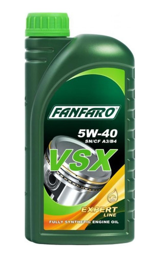 Aceite Sintetico Vsx 5w-40 5w40 Fanfaro 1l. (022)