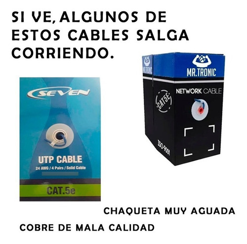 Imagen 3 de 3 de Cable Utp 50 Metros Cat5e Rj45 Cctv Red Internet