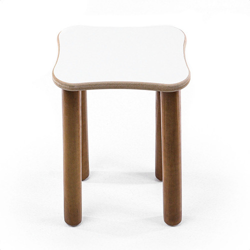 Conjunto De Mesa E Banquinhos Infantis Para Atividades Cor Branco