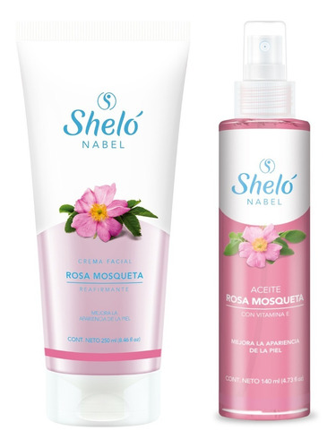 Set Crema + Aceite Rosa Mosqueta Sheló Reafirma Da Suavidad