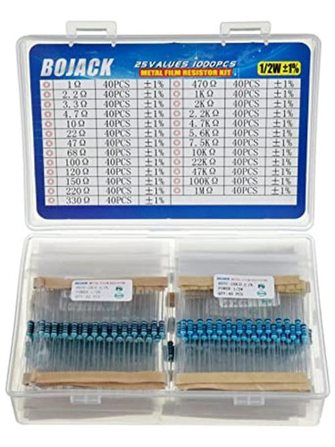 Bojack Kit De Resistencia De 1000 Piezas De 25 Valores 1