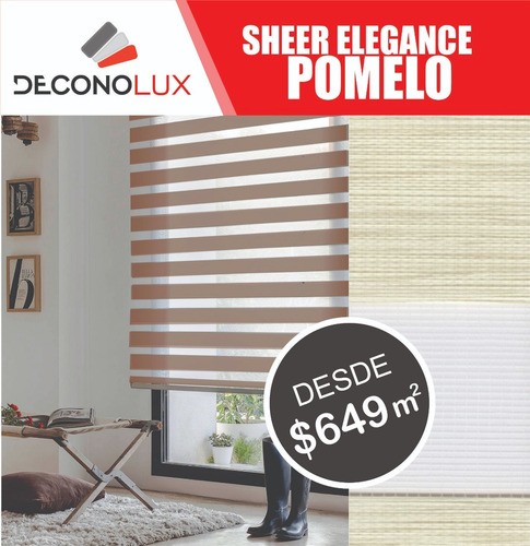 Persiana Sheer Elegance, Modelo Pomelo.