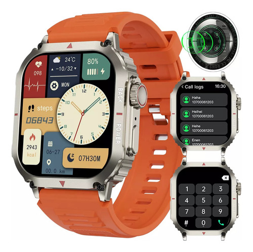 Military Reloj Inteligente Hombres Gps Smart Watch Llamada