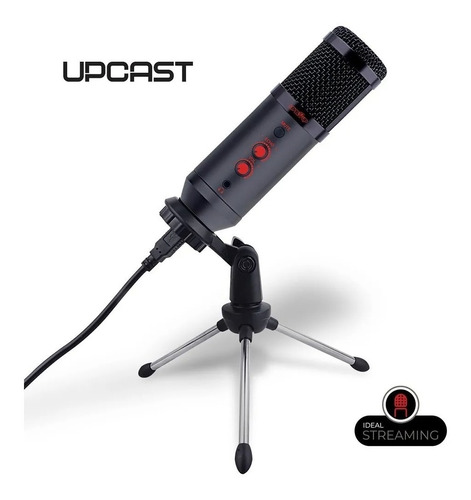 Microfono Condensador Cardioide Upcast Usb Gaming Streaming