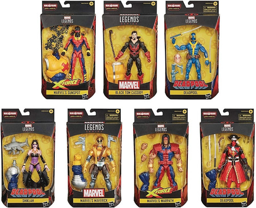 Deadpool Marvel Legends Wave Completa (7pack)