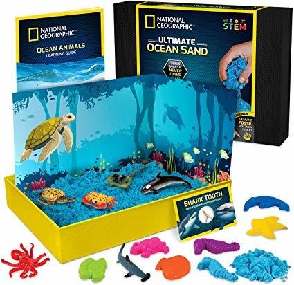 National Geographic Océano Sand Play - 2 Libras De Arena Jue