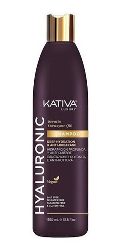 Shampo Kativa Hyaluronic Kerati - mL a $77