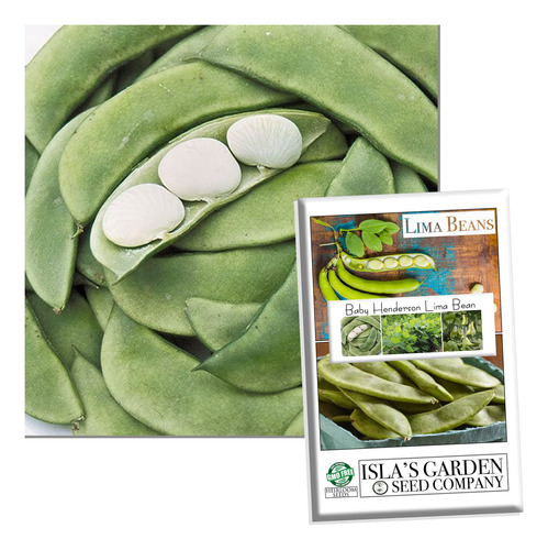 Henderson Baby Lima Bean Seeds Para Plantar, Ms De 30 Semill