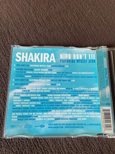 Cd Single Shakira Hips Dont Lie Maxi (Usado)