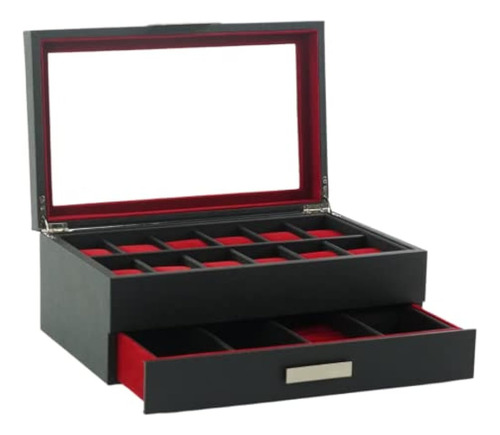 Decorebay Cajón Multiusos, Gafas De Sol Y 12 Relojes Joyero