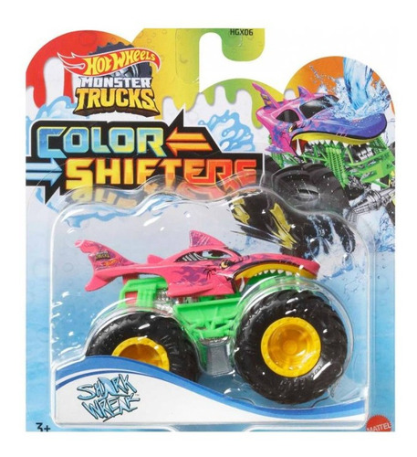 Hot Wheels Monster Trucks ¡cambian De Color! Shark Wreak