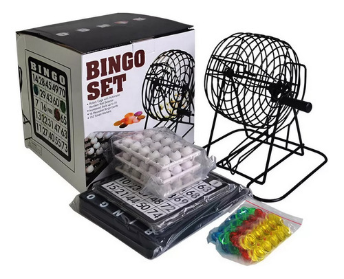 Set Bingo Ruleta Juego De Mesa Familiar + Cartones