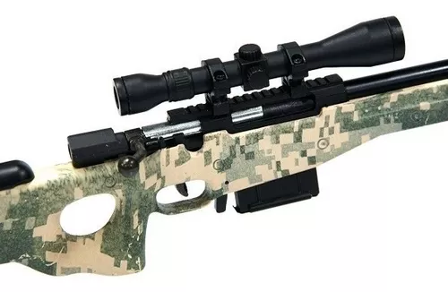 Rifle Sniper L96 Camuflado Miniatura Metálica - Arsenal Guns