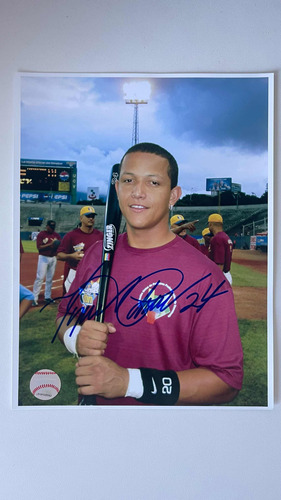 Miguel Cabrera Foto Original Juego Estrellas 2003 Firmada