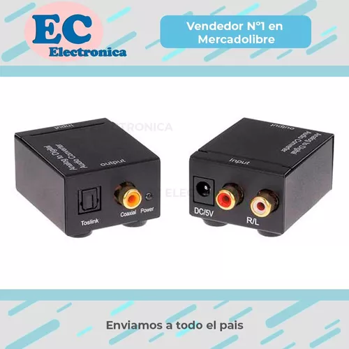 Convertidor Audio Digital A Analogico Coaxial Alimentacion +