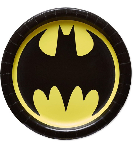 Batman Party Supplies Paquete De Vajilla Para 16 Invitados