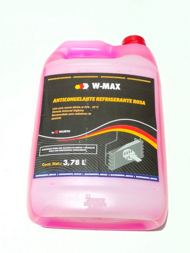 Anticongelante Rosa 30% Galon Wurth