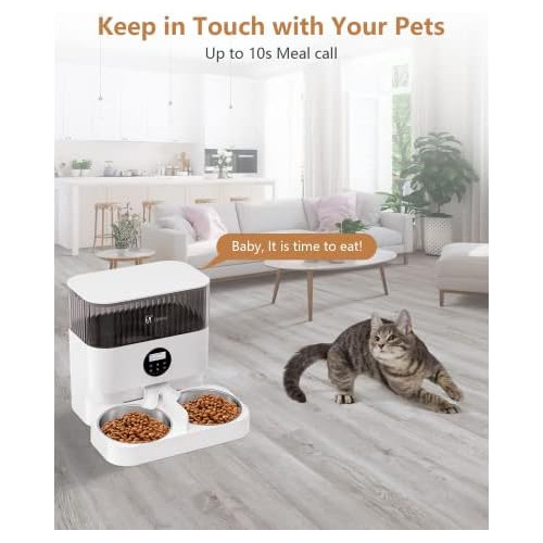 Dispensadores Automáticos De Comida Elevados 2 Gatos, ...
