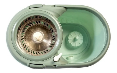 Mopa Centrifuga Acero Ruedas Manija + 2 Mopas Balde